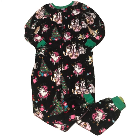 Secret Treasures Other - Secret Treasures Ladies Large Meowy Christmas PJs